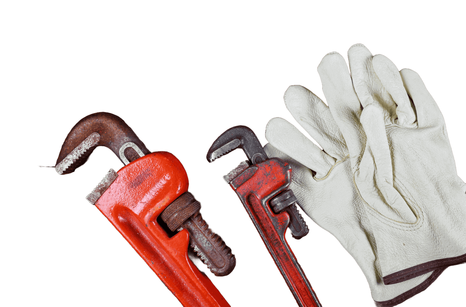 wrench plumbing leather safety gloves construction 4YWEELQ